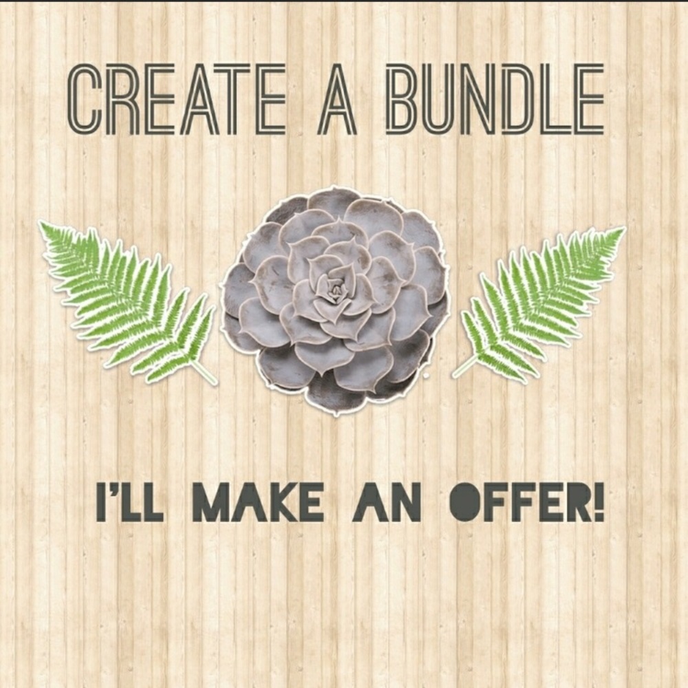 Create a bundle! 2 or more items!